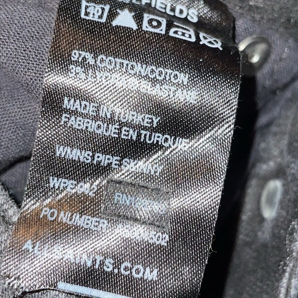 AllSaints Black Womens Pipe Skinny - Picture 5 of 5